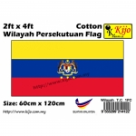 60cm X 120cm Cotton Wilayah Persekutuan Flag